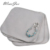 Jewelry Cleaning Polishing Cloth for Silver Charms Diamond Gem Stone