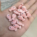 10pcs Fish Shape Ceramic Beads Jewelry Making Spacer DIY Bracelet Necklace