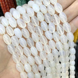 8*12mm Colorful Agates Rice Shape Loose Spacer Beads Jewelry Making DIY