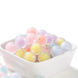 Colorful Acrylic Spacer Beads Round Matte Loose Beads for Jewelry Making
