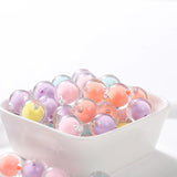Colorful Acrylic Spacer Beads Round Matte Loose Beads for Jewelry Making