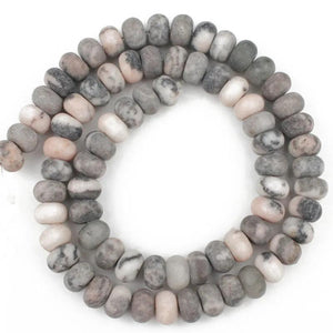 Matte Stone Rondelle Spacer Beads for Jewelry Making
