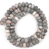Matte Stone Rondelle Spacer Beads for Jewelry Making