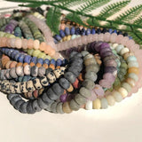 Matte Stone Rondelle Spacer Beads for Jewelry Making