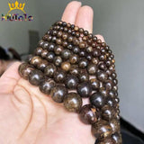 Bronzite Stone Beads Round Spacer Beads 15'' Pick Size 4/6/8/10/12mm