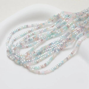 2.5mm Colorful Glass Bead Cube Shape Loose Bead for DIY Jewelry Making