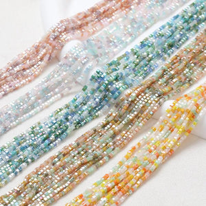 2.5mm Colorful Glass Bead Cube Shape Loose Bead for DIY Jewelry Making
