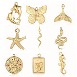 3pcs/Lot Mirror Polished Stainless Steel Diy Charm Women Jewelry Pendant