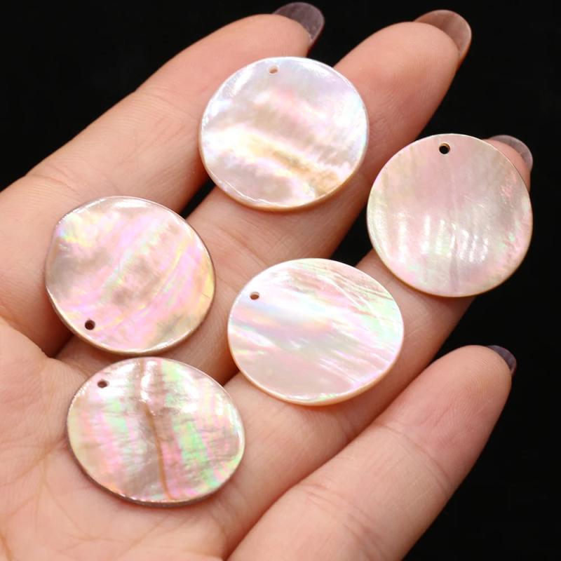 5Pcs Natural Shell Pendant Beads DIY Jewelry Making