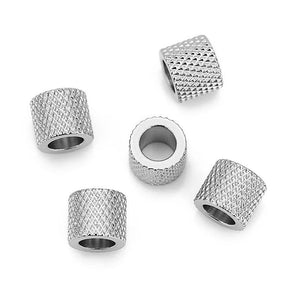 20pcs 5mm Stainless Steel Spacer Beads for DIY Bracelets Necklace Making