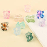 20pcs/Lot Cartoon Bear Lampwork Glass Beads for Jewelry Making DIY Accessories