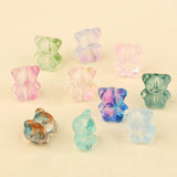 20pcs/Lot Cartoon Bear Lampwork Glass Beads for Jewelry Making DIY Accessories
