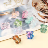 20pcs/Lot Cartoon Bear Lampwork Glass Beads for Jewelry Making DIY Accessories