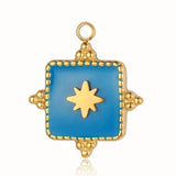 3pcs/Lot Stars Pentagram Mirror Polished Charm Pendant