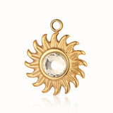3pcs/Lot Stars Pentagram Mirror Polished Charm Pendant