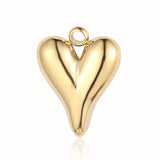 Bohemia Heart Feldspar Natural Stone Charm Necklace Pendant