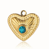 3pcs/Lot Evil Eye Rainbow Rhinestone Charm Pendant