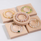 Wooden Jewelry Plate Tray Organizer Display Case Crafts Beads Showcase
