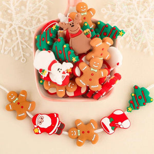 Christmas Series Silicone Beads for Jewelry Making DIY Accessories