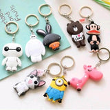 20pcs Metal Blank Keychain Rings with Jump Ring for DIY Crafts