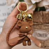 Bear Key Chain Resin Bow Bell Rabbit Keychain
