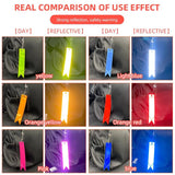 10Pcs Colorful Streamer Reflective Safety Keychain Jewelry Bag Pendant