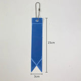 10Pcs Colorful Streamer Reflective Safety Keychain Jewelry Bag Pendant