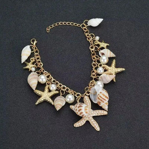 Shell Crown Pearl Tiaras Boho Wedding Hair Accessories