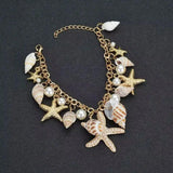 Shell Crown Pearl Tiaras Boho Wedding Hair Accessories