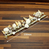 Shell Crown Pearl Tiaras Boho Wedding Hair Accessories