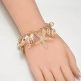 Shell Crown Pearl Tiaras Boho Wedding Hair Accessories