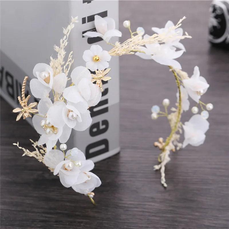Bride Wedding Dress Headdress with Starry Sky Theme