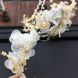 Bride Wedding Dress Headdress with Starry Sky Theme