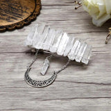 Crystal Crown Tiara Moon Headband Wedding Hair Accessory