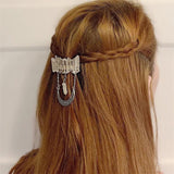 Crystal Crown Tiara Moon Headband Wedding Hair Accessory