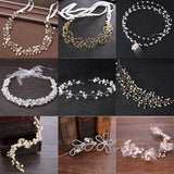 Pearl Rhinestone Wedding Hair Band - Bridal Head Decoration
