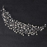 Pearl Rhinestone Wedding Hair Band - Bridal Head Decoration