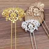 5pcs Copper Hairpin Hair Sticks Bridal Hair Fork Accessories Women