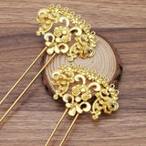 5pcs Copper Hairpin Hair Sticks Bridal Hair Fork Accessories Women