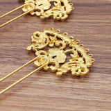 5pcs Copper Hairpin Hair Sticks Bridal Hair Fork Accessories Women