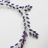 Purple Rhinestone Hairbands Wedding Hair Jewelry Bridal Tiara