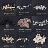 Wedding Hair Combs Pearl Crystal Decoration Tiara