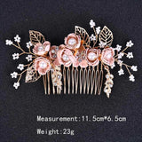 Wedding Hair Combs Pearl Crystal Decoration Tiara