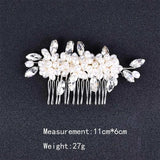 Wedding Hair Combs Pearl Crystal Decoration Tiara