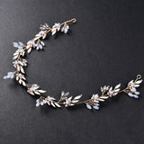 Floral Pearl Crystal Hairbands Bridal Hair Jewelry