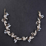 Floral Pearl Crystal Hairbands Bridal Hair Jewelry