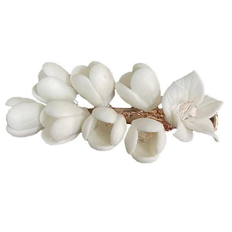 Ceramic Flower Women Hair Clip Head Ornament