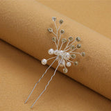 Silvery/Golden Pearl Wedding Hair Pins Bridal Jewelry