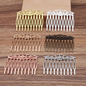 Vintage Bridal Hair Comb Hair Clips Metal Hair Accessories