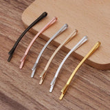 50 Pack 55*2mm Curved Hair Clip Hairpin Bobby Pins Barrette Hairwear